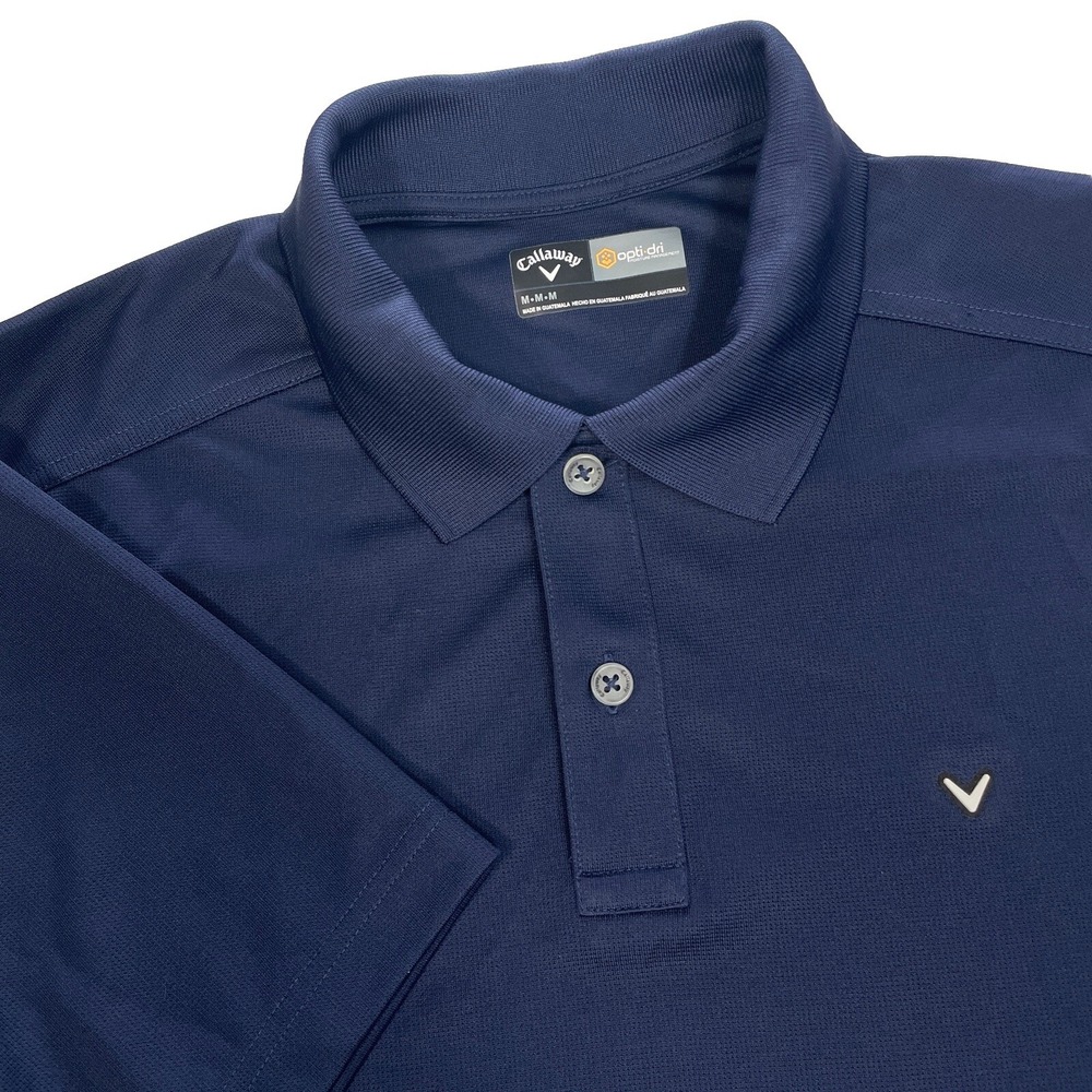 Callaway Opti Dri Golf Polo Shirt Navy Blue Size Medium (Very Nice Polo)